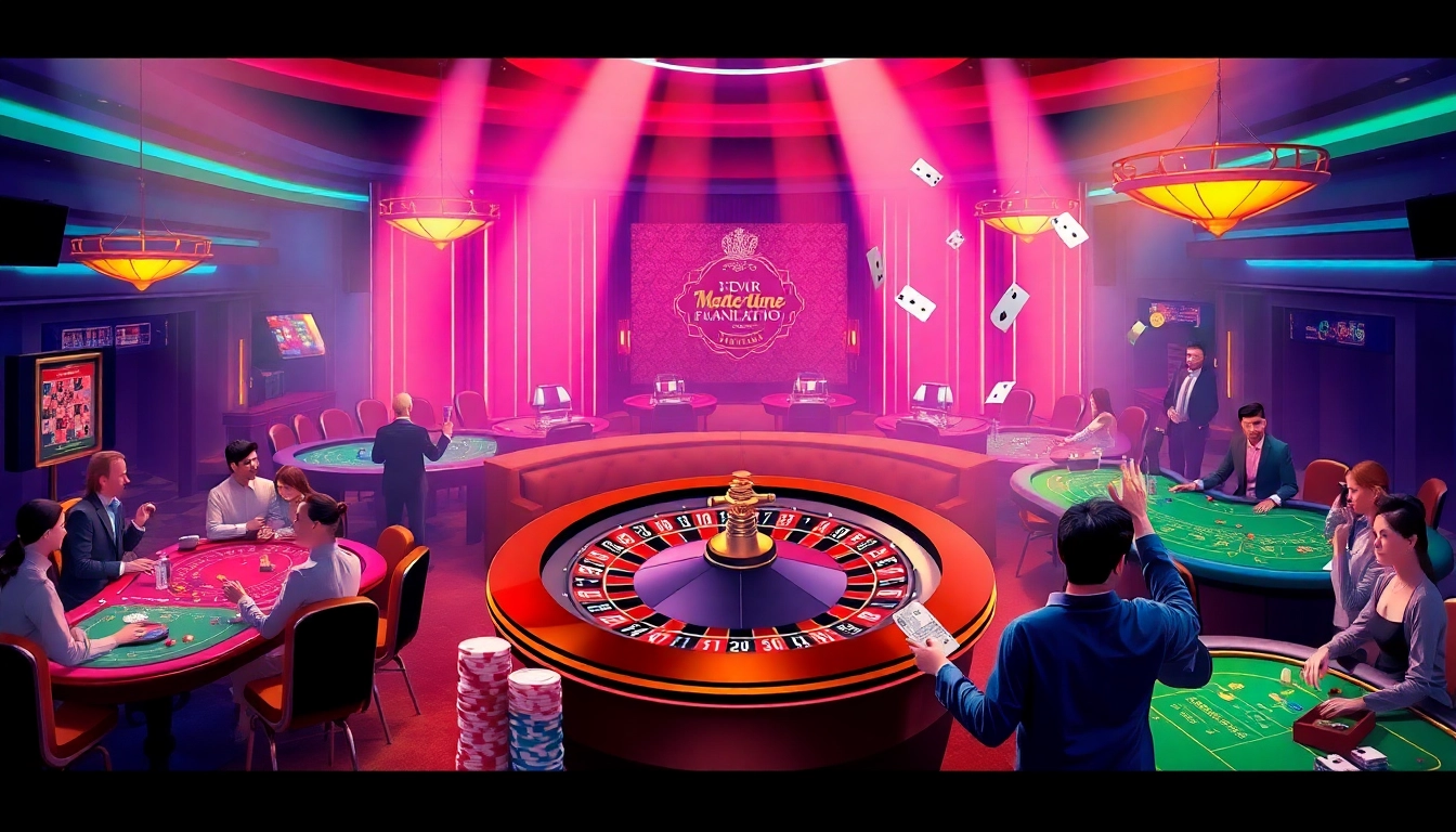 Experience the excitement of casino gaming at https://mm88.nl/, with vibrant tables of poker, roulette, and lively players!